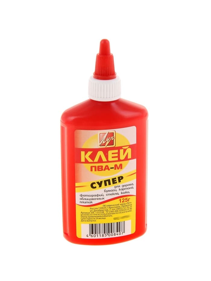 Клей ПВА-М «СУПЕР», 125 г «Луч»
