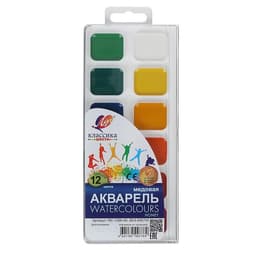 Акварель «Луч. Классика», 12 цветов, без кисти