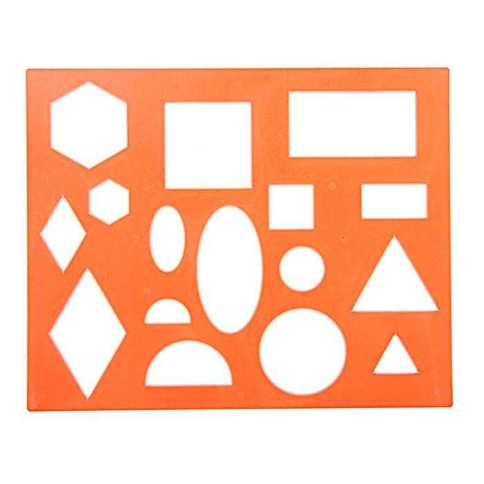 Трафарет «Луч. Геометрические фигуры № 1», МИКС