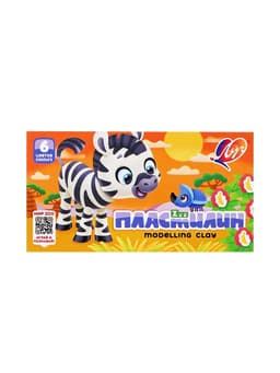 Пластилин «Луч. ZOO», 6 цветов, 90 г