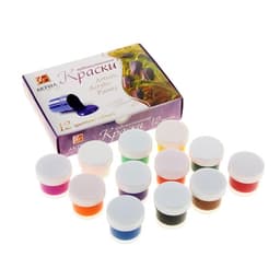 Краска акриловая, набор 12 цветов × 20 мл, «Луч» художественные