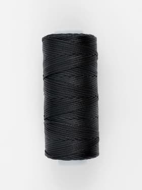 Нитки вощёные, плетёные, плоские, 150D/16, 0.8 мм, 50 ± 2 м, цвет чёрный