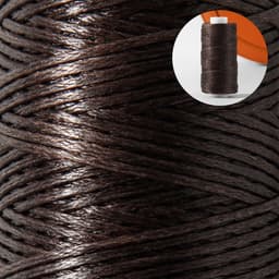 Нитки вощёные, плоские, 150D/16, 0.8 мм, 50±2 м, коричневые