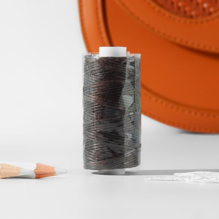 Нитки вощёные, плоские, 150D/16, 0.8 мм, 50±2 м, коричневые