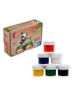 Гуашь 6 цветов × 15 мл ZOO