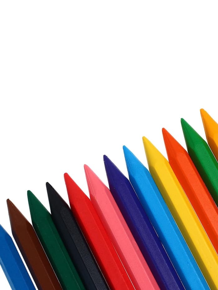 Мелки восковые, 12 цветов, «Луч», шестигранные