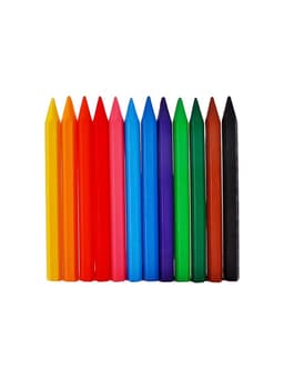 Мелки восковые, 12 цветов, «Луч», шестигранные