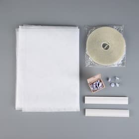 Сетка москитная с крепежом и ПВХ профилями для дверных проемов, 1.5×2.1 м, в пакете, белая