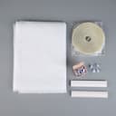 Сетка москитная с крепежом и ПВХ профилями для дверных проемов, 1.5×2.1 м, в пакете, белая