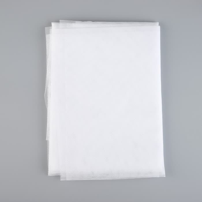 Сетка москитная с крепежом и ПВХ профилями для дверных проемов, 1.5×2.1 м, в пакете, белая