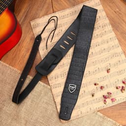 Ремень для гитары "Аллигатор" кожаный, 150 см