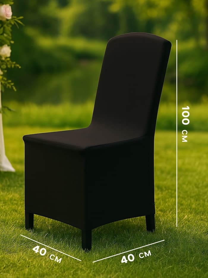 Чехол на стул, размер 90×40×40 см, чёрный