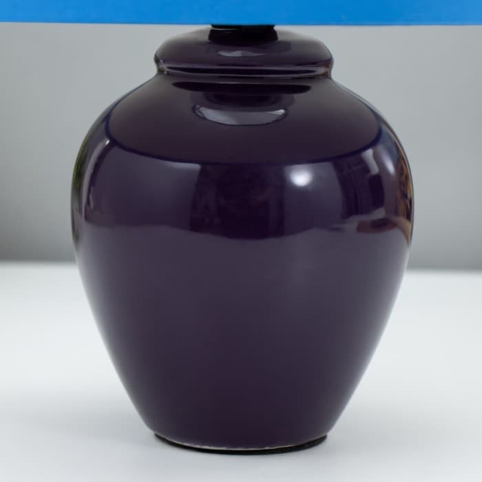 Настольная лампа с абажуром RISALUX «Инопланетяне», Е14, 15 Вт, фиолетовый