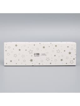 Коробка кондитерская для муссовых пирожных «Звёздочки», 27×8.6×6.5 см