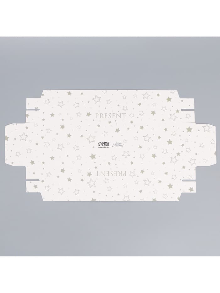 Коробка кондитерская для муссовых пирожных «Звёздочки», 27×8.6×6.5 см