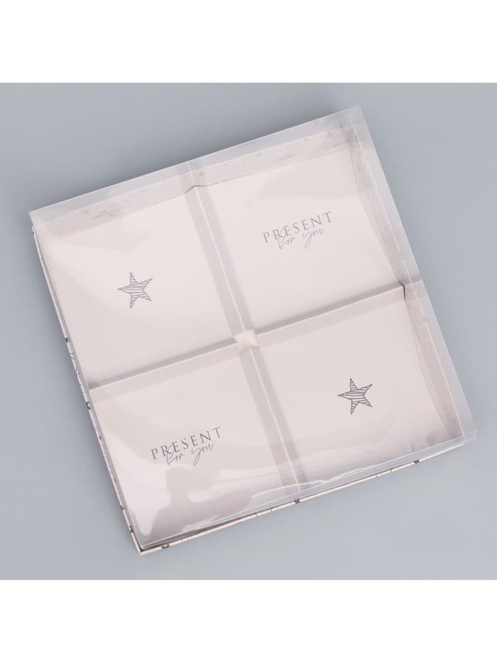Коробка кондитерская для муссовых пирожных «Present for you», 17.8×17.8×6.5 см