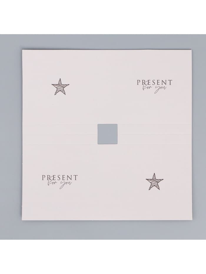 Коробка кондитерская для муссовых пирожных «Present for you», 17.8×17.8×6.5 см