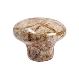 Ручка-кнопка CAPPIO ART Ceramics 011, d=32 мм, керамическая, белая с текстурой