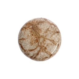 Ручка-кнопка CAPPIO ART Ceramics 011, d=32 мм, керамическая, белая с текстурой