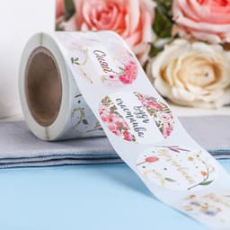 Наклейки для цветов и подарков «Мечтай, сияй», 4.4×4.4 см, набор 252 шт.