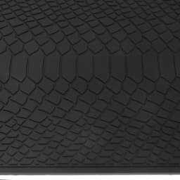 Коврик противоскользящий под кожу крокодила 20×13 см, черный