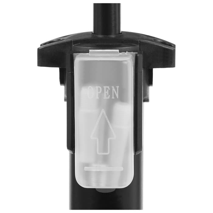 Насос напольный с манометром, авто/вело ниппель, цвет чёрный