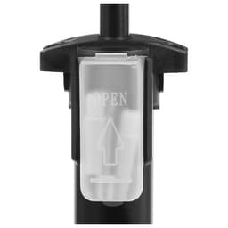 Насос напольный с манометром, авто/вело ниппель, цвет чёрный