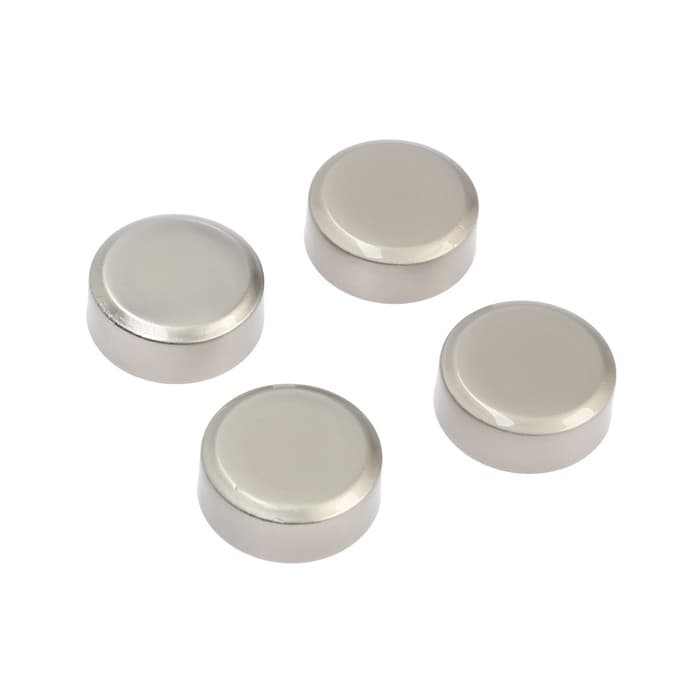 Зеркалодержатель ТУНДРА, d=20 мм, без сверления, цвет матовый никель, 4 шт.