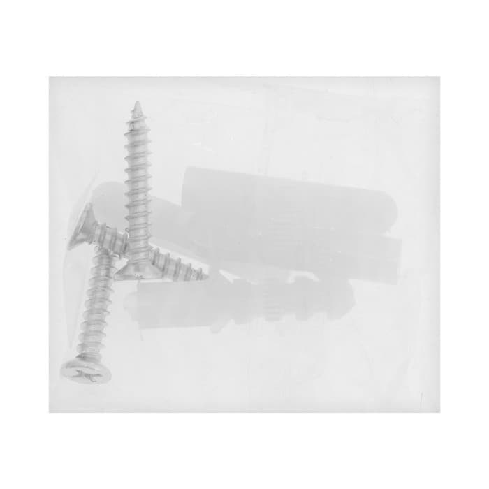 Зеркалодержатель ТУНДРА LIGHT, d=17 мм, без сверления, черный, пластик, 4 шт.