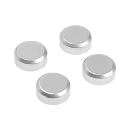 Зеркалодержатель ТУНДРА, d=20 мм, без сверления, цвет матовый никель, пластик, 4 шт.