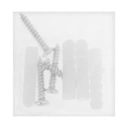 Зеркалодержатель ТУНДРА, d=20 мм, без сверления, цвет матовый никель, пластик, 4 шт.