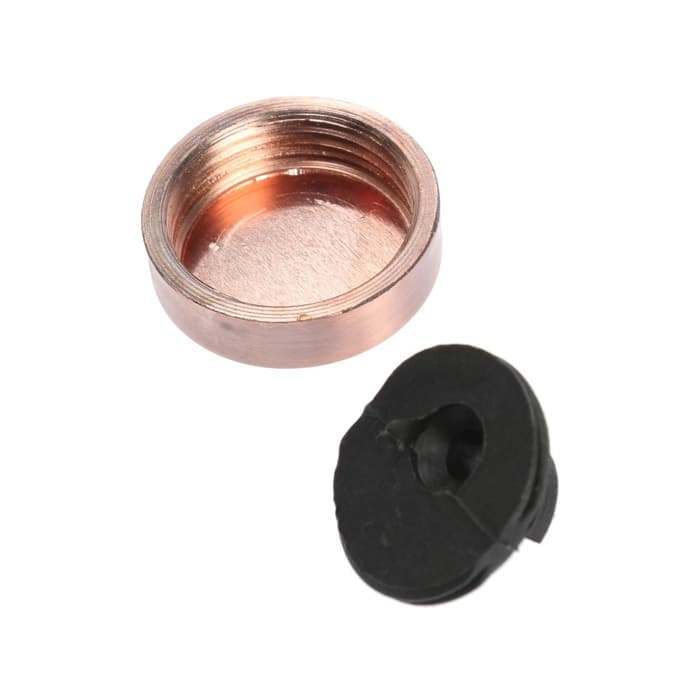 Зеркалодержатель ТУНДРА LIGHT, d=25 мм, без сверления, цвет медь, пластик, 4 шт.