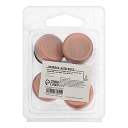 Зеркалодержатель ТУНДРА LIGHT, d=25 мм, без сверления, цвет медь, пластик, 4 шт.