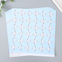 Бумага для скрапбукинга «Арт Узор. Самолёты», 180 г/м², 30.5×32 см
