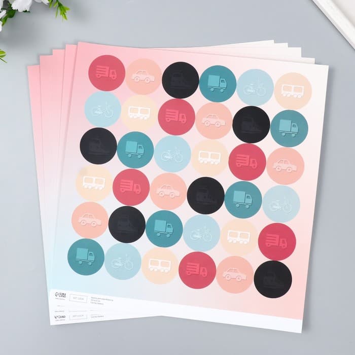 Бумага для скрапбукинга «Арт Узор. Транспорт», 180 г/м², 30.5×32 см