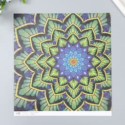 Бумага для скрапбукинга двусторонняя «Эклектика серебро и мехенди», плотн 180 г 30.5×32 см