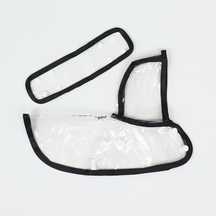 Дождевик для собак, размер XS, ДС 18, ОГ 25-30, ОШ 25 см, чёрный