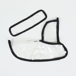 Дождевик для собак, размер XS, ДС 18, ОГ 25-30, ОШ 25 см, чёрный