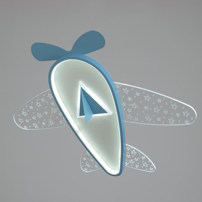 Светильник Самолет LED 30 Вт синий 58×58×8 см BayerLux