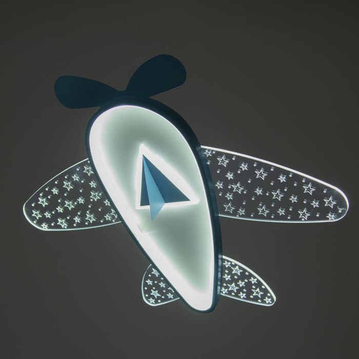 Светильник Самолет LED 30 Вт синий 58×58×8 см BayerLux