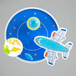 Светильник Косм BayerLuxос LED 36 Вт синий 55×50×18 см BayerLux