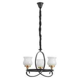 Люстра «Кантри» 3×40 Вт Е27 черно-золотой 50×50×50 см BayerLux