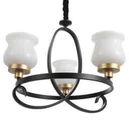 Люстра «Кантри» 3×40 Вт Е27 черно-золотой 50×50×50 см BayerLux