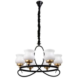 Люстра «Кантри» 5×40 Вт Е27 черно-золотой 60×60×50 см BayerLux