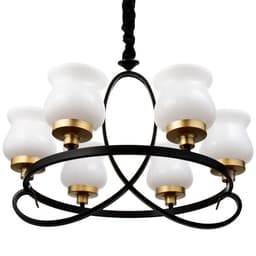 Люстра «Кантри» 5×40 Вт Е27 черно-золотой 60×60×50 см BayerLux