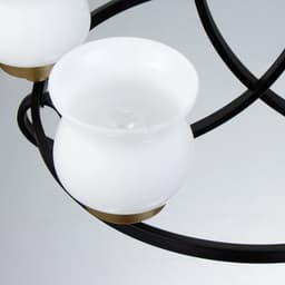 Люстра «Кантри» 5×40 Вт Е27 черно-золотой 60×60×50 см BayerLux