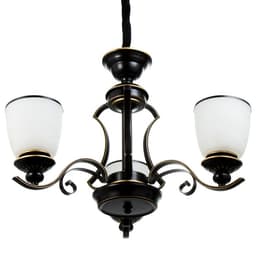 Люстра потолочная BayerLux «Аруна», 3×40 Вт, Е27, черный, 62×62×46 см