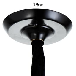 Люстра потолочная BayerLux «Аруна», 3×40 Вт, Е27, черный, 62×62×46 см