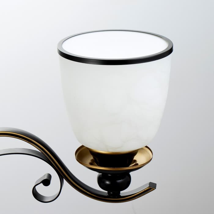 Люстра потолочная BayerLux «Аруна», 3×40 Вт, Е27, черный, 62×62×46 см