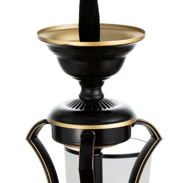 Люстра потолочная BayerLux «Аруна», 3×40 Вт, Е27, черный, 62×62×46 см